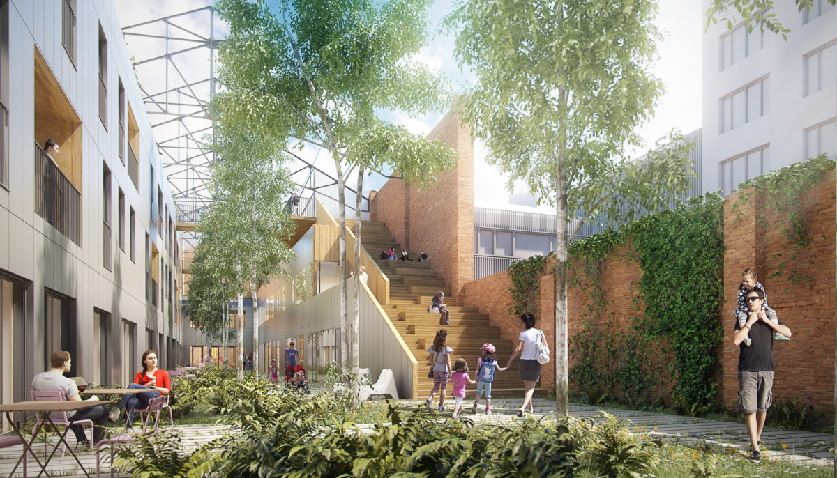 'Shared Roofs' Social and Community Housing and Nursery • Architecture